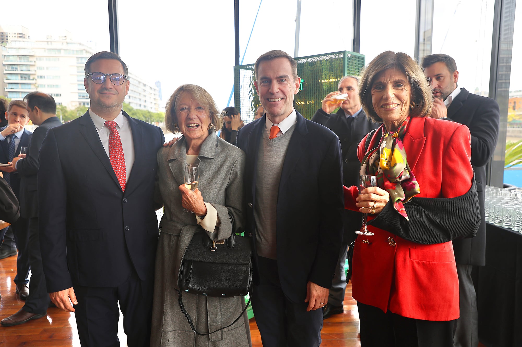 Alfredo Staudt, María del Carmen Cerruti Carricart, Federico Braun y Dolores Paz