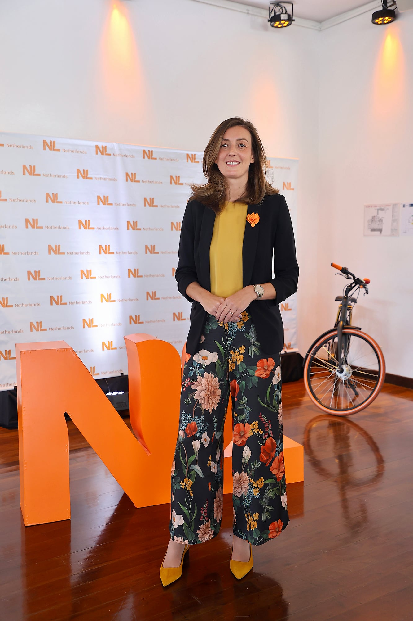 La ministra consejera de la embajada de los Países Bajos, Nadji Bilik