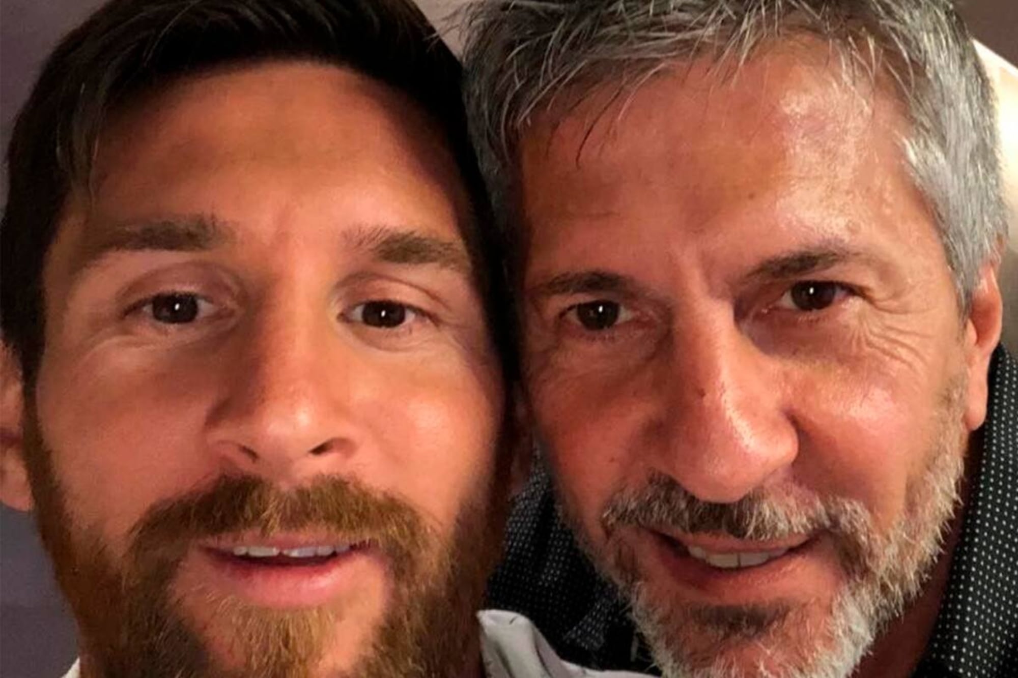 Lionel y Jorge Messi