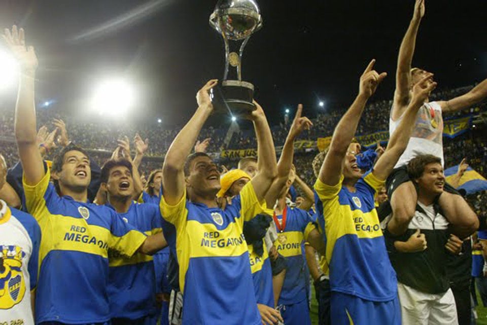 Boca fue bicampeón de la Copa Sudamericana en 2004 y 2005