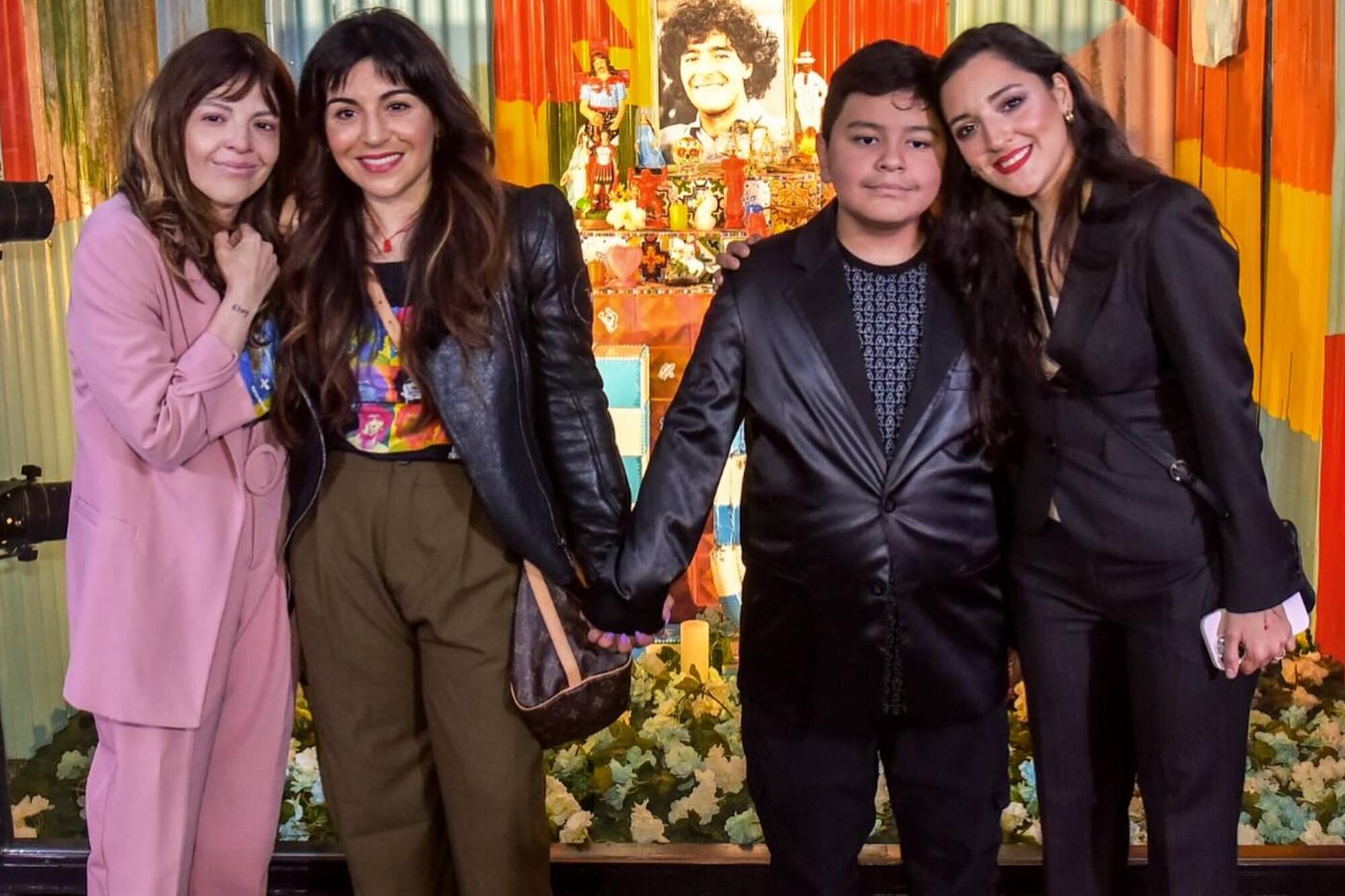 Dalma, Gianinna, Diego Fernando y Jana, cuatro de los hijos de Diego Maradona