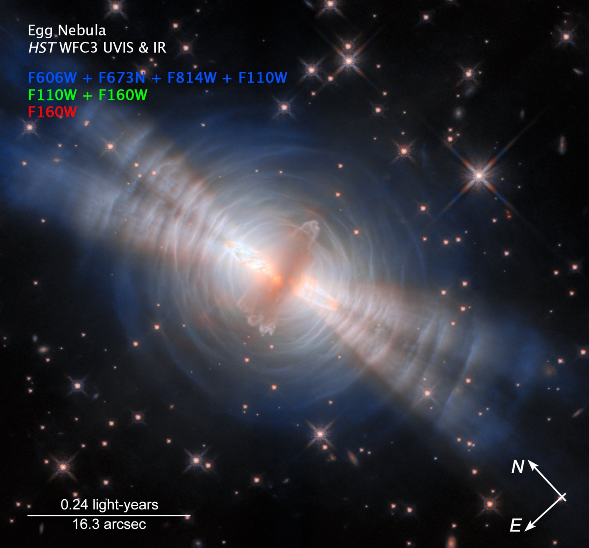 Con los filtros WFC3, consiguieron mostrar longitudes de onda de luz visible e infrarroja