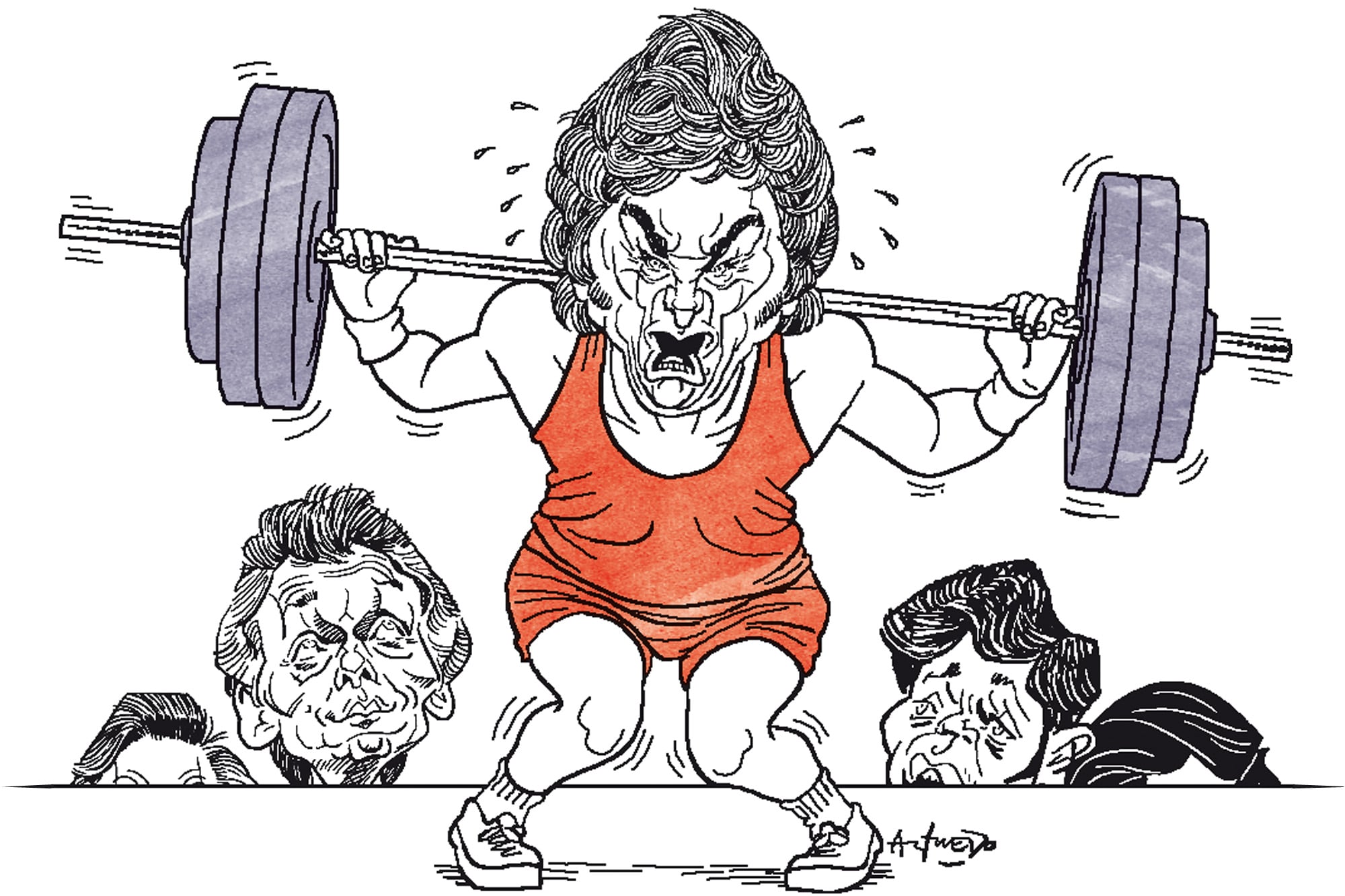 Mauricio Macri, Javier Milei y Axel Kicillof