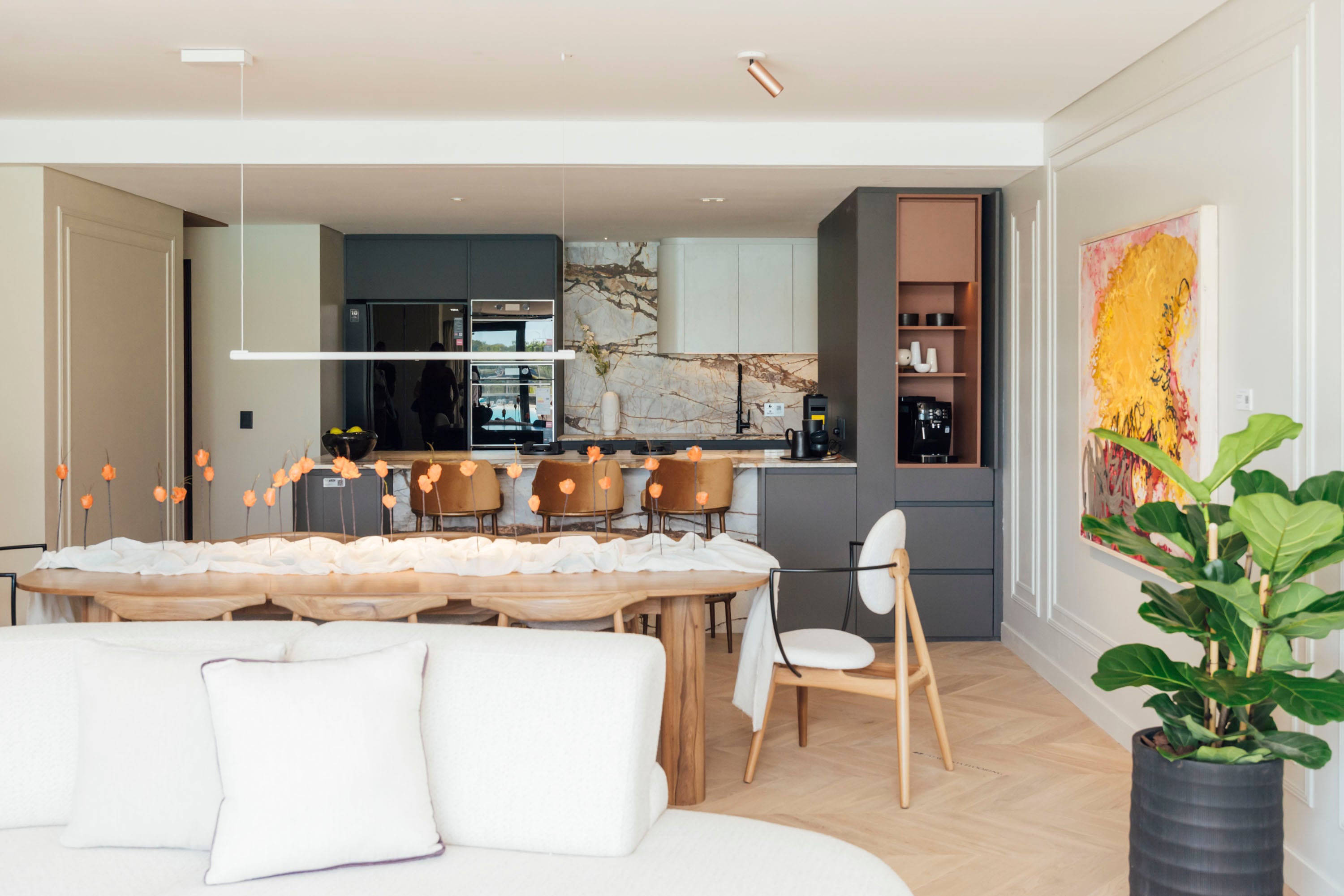 El living-comedor del espacio