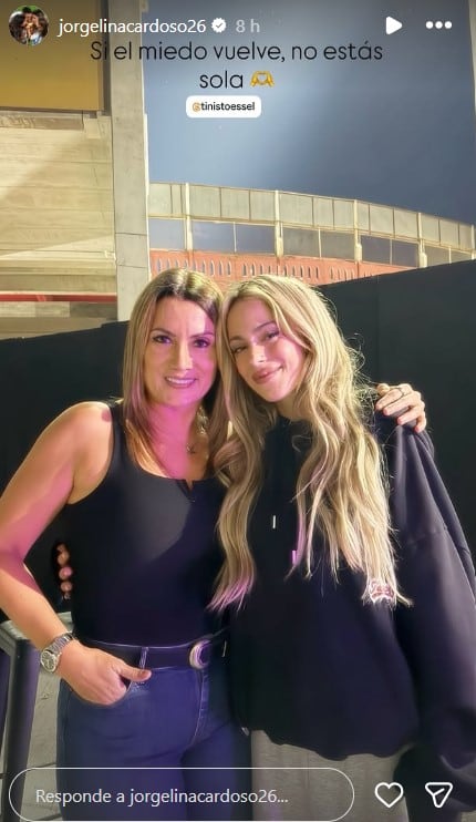 El emotivo mensaje de Jorgelina Cardoso a Tini Stoessel