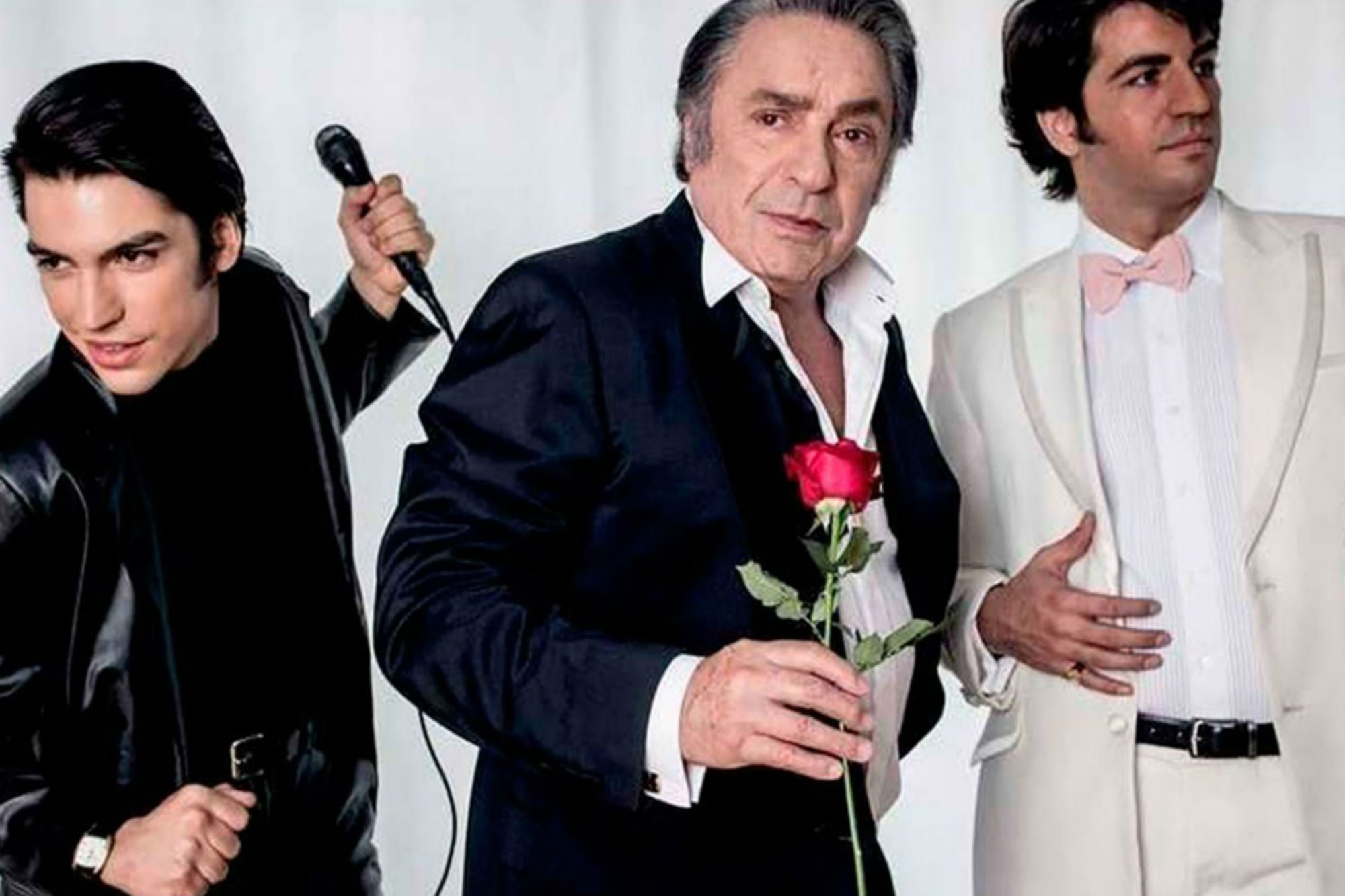 Los protagonistas Sandro de América, Agustín Sullivan, Antonio Grimau y Marco Antonio Caponi