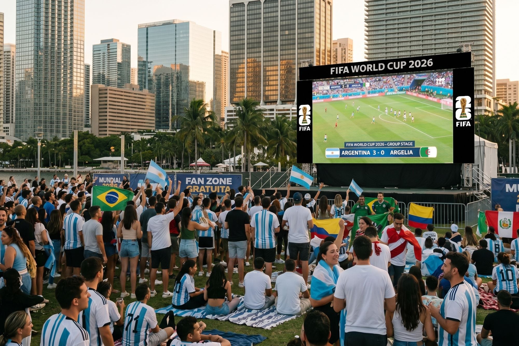 Dónde ver el Mundial gratis en Florida: transmisiones y pantallas gigantes en Miami