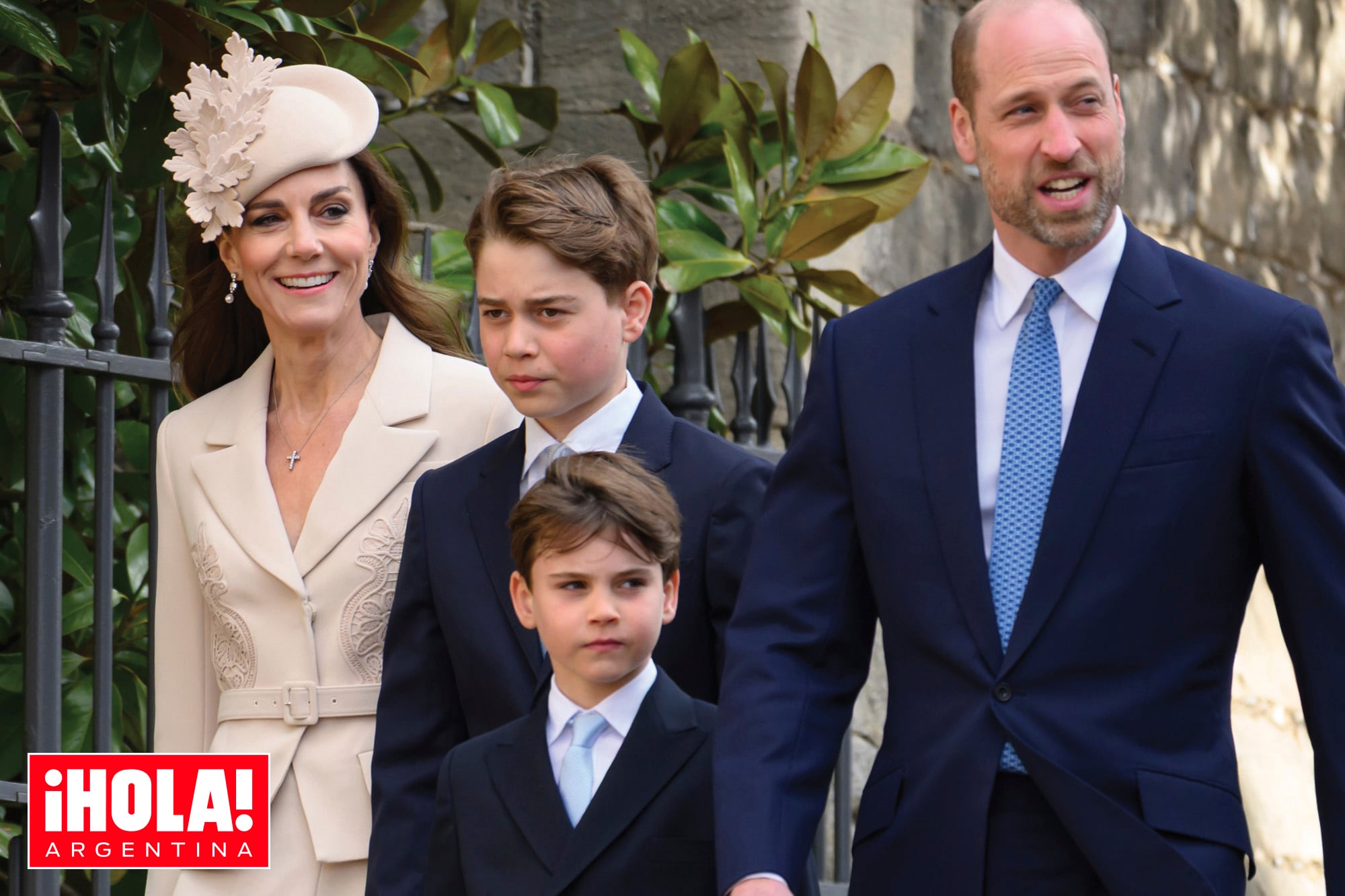¿Quiénes faltaron? Junto a sus hijos, Kate y William fueron protagonistas de un Domingo de Pascua muy particular
