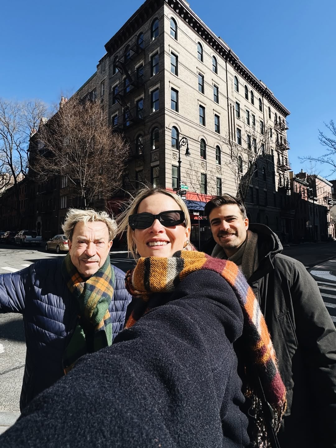 Sofía, junto a su padre y su pareja, disfrutó de un viaje a Nueva York (Foto: @sofiapachano)