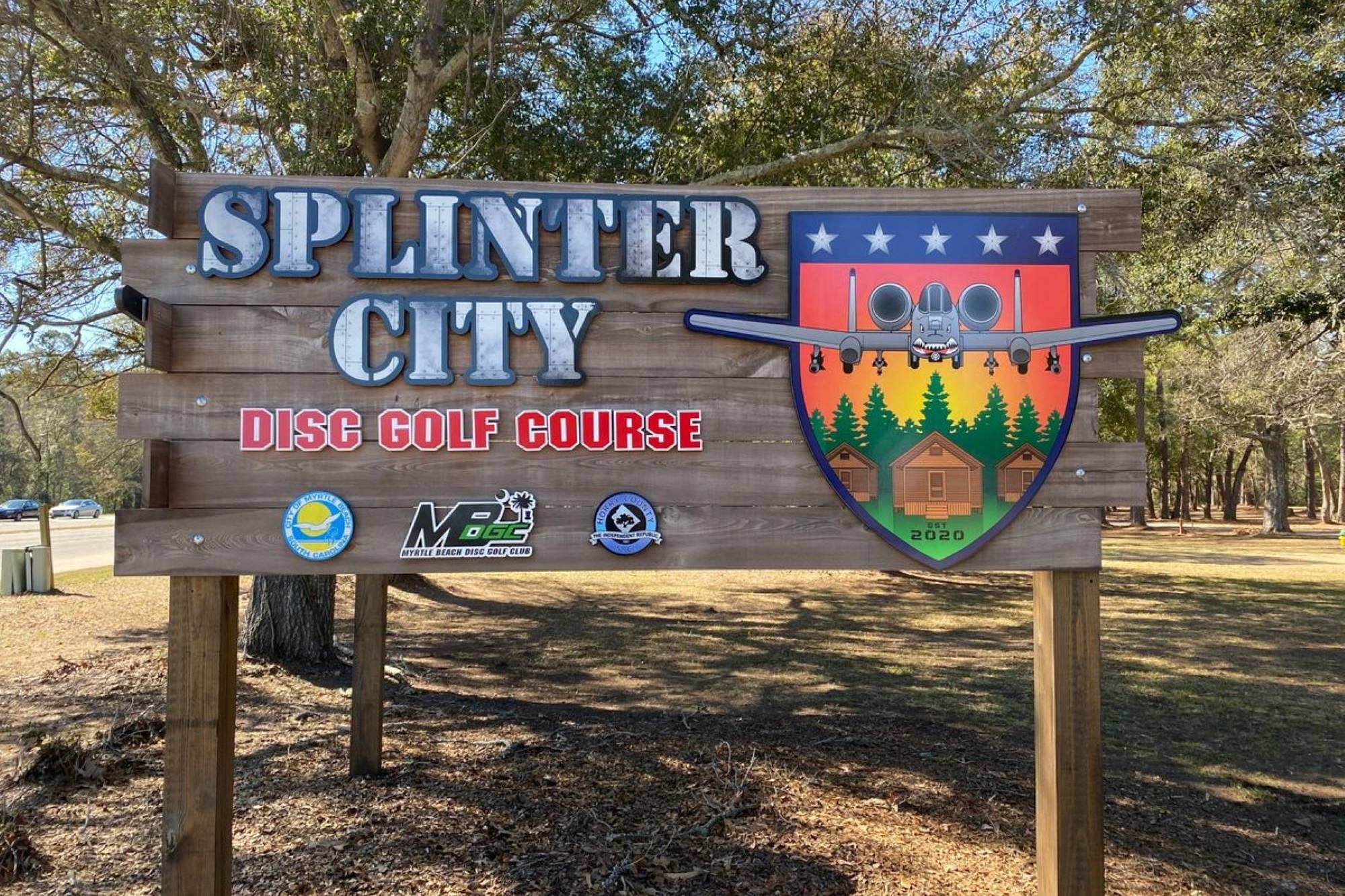 El lugar donde ocurrió el extraño fenómeno, un campo de disc golf de Carolina del Sur