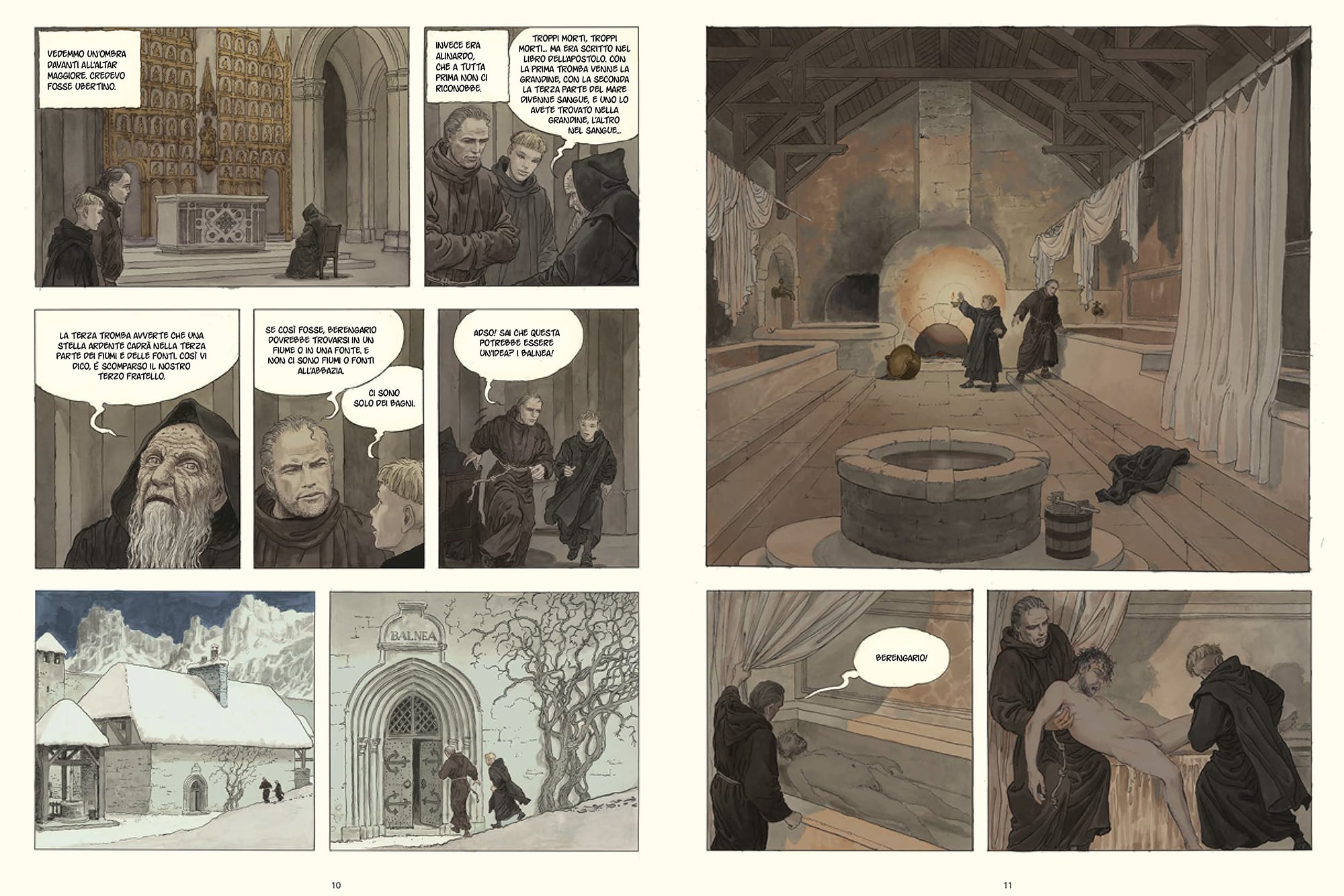 Eco dejó firmada la autorización para que Manara adaptara su novela