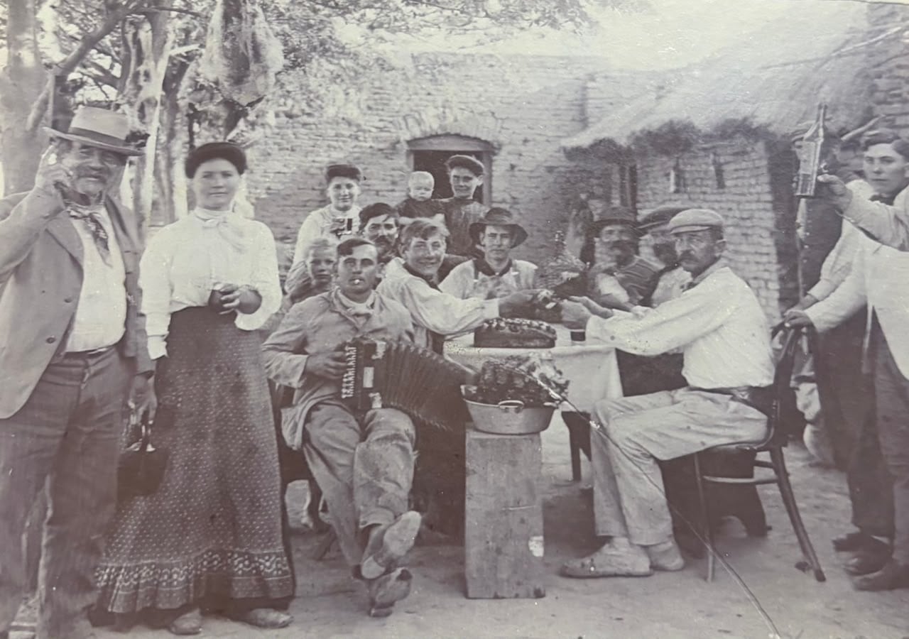 Fiesta de campo y carneada. 1898.