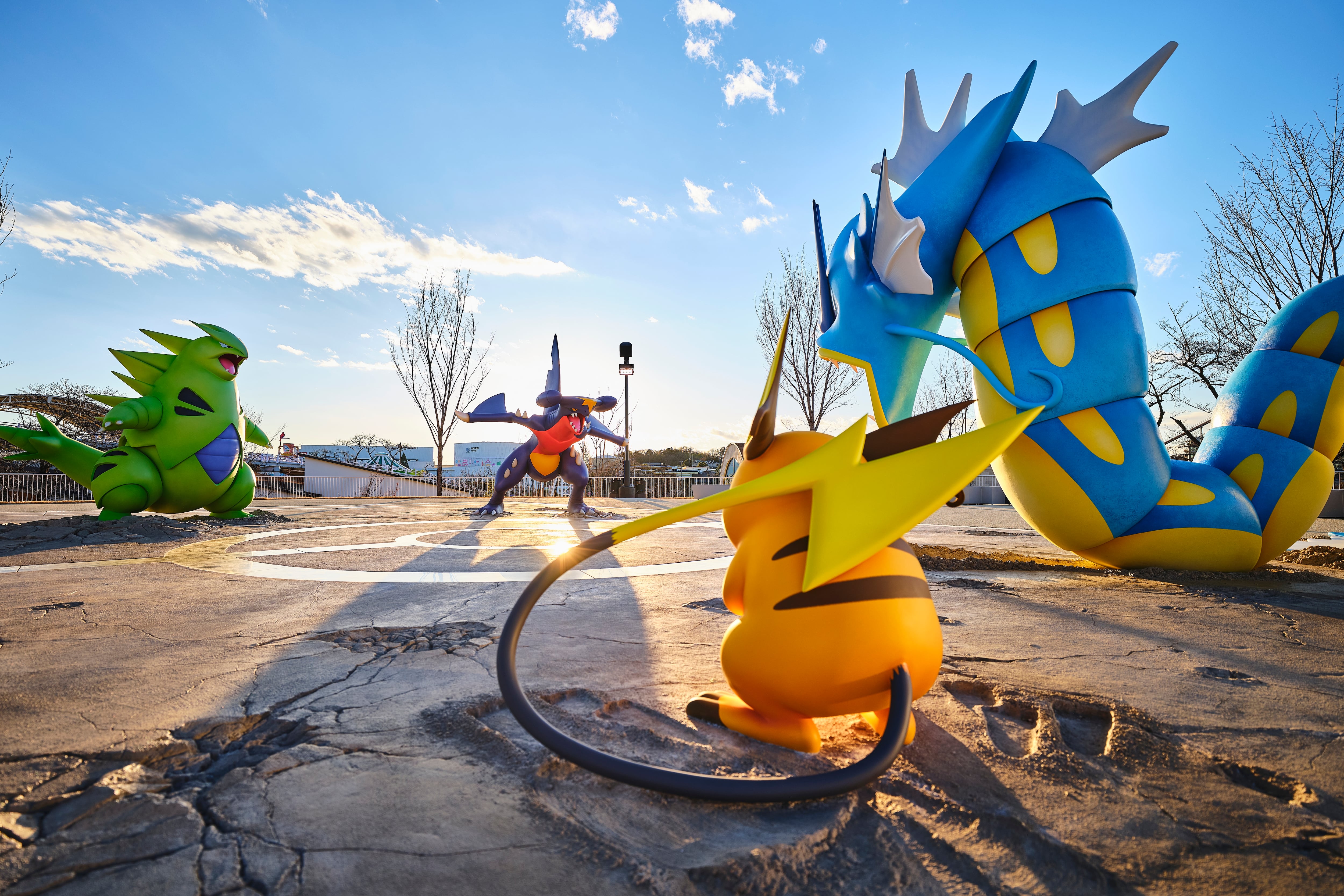 Una vista del parque temático PokéPark Kanto en Tokio, Japón