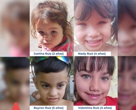 La Justicia ordenó la búsqueda de cuatro hermanos de entre dos y cinco años