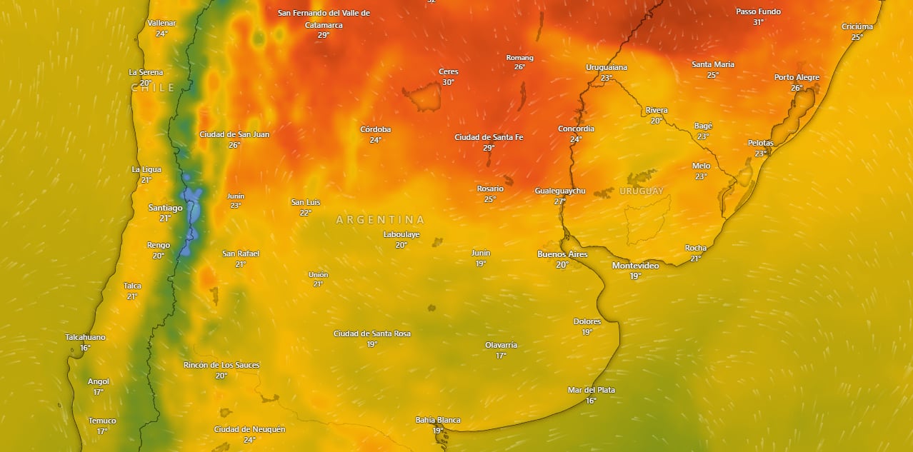 Otoñal, con vientos y tormentas: cómo estará el clima durante el último domingo de noviembre, según el SMN