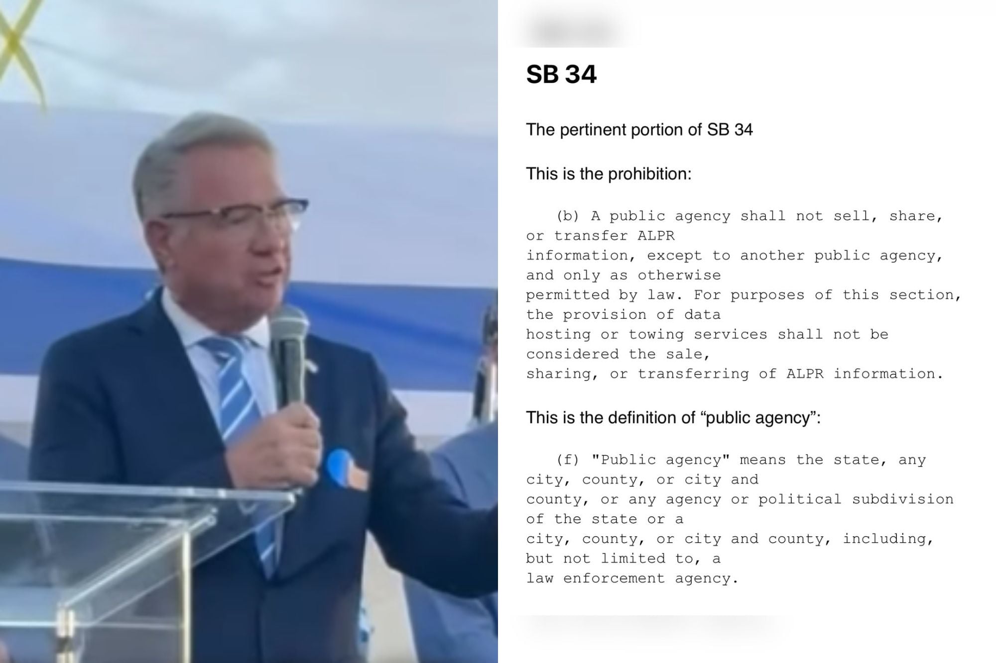 El alcalde de El Cajón reaccionó a la demanda y defendió su postura