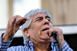 Hugo Moyano e intendentes se movilizan a Luján