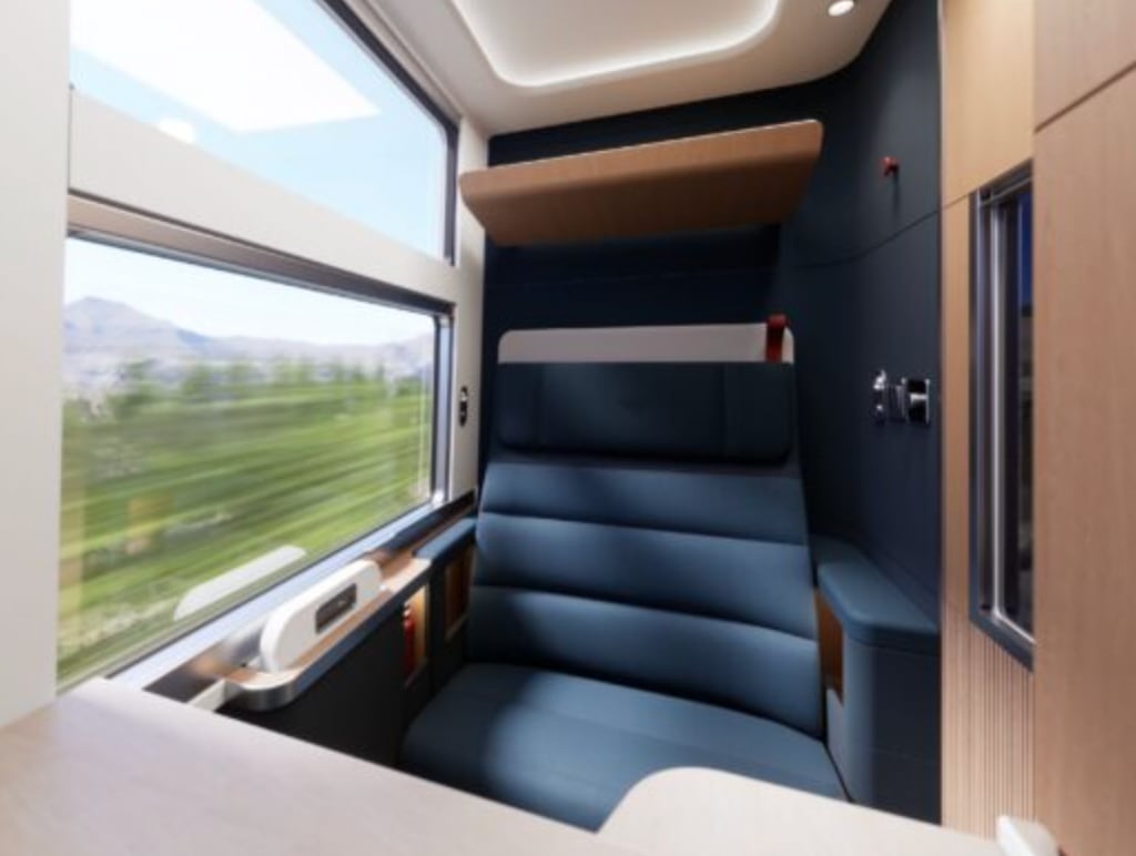 Los nuevos vagones de Amtrak tendrán cabinas invidivuales