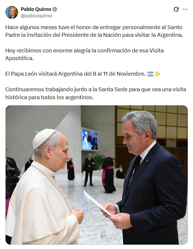 El posteo de Quirno