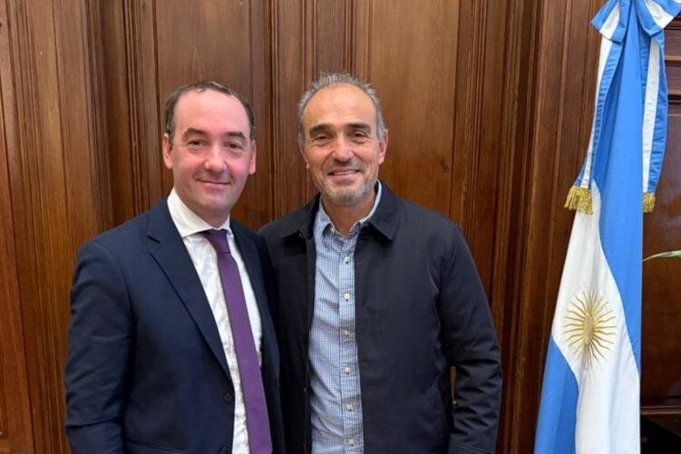 Francisco Adorni junto a Lule Menem