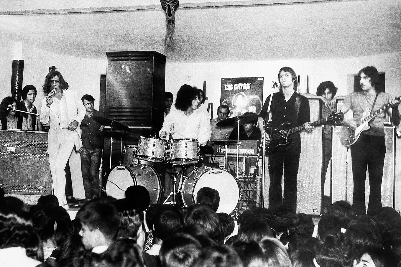 Pappo (acá con Los Gatos) protagonizó el cambio de época del primer rock