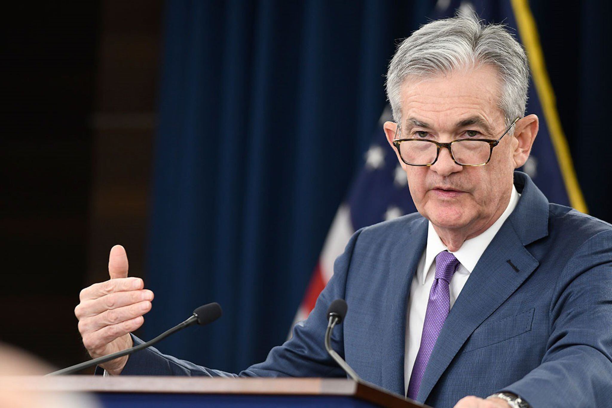 Se esperan las declaraciones del presidente de la Reserva Federal de Estados Unidos (Fed), Jerome Powell