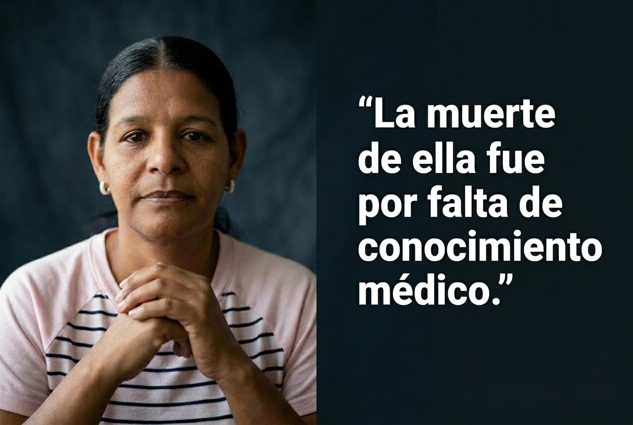 La mujer lamentó con profunda tristeza la muerte de su hija y responsabilizó a los médicos