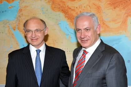 5 de abril de 2011. Héctor Timerman fue recibido por el Primer Ministro Israelí, Benjamín Netanyahu