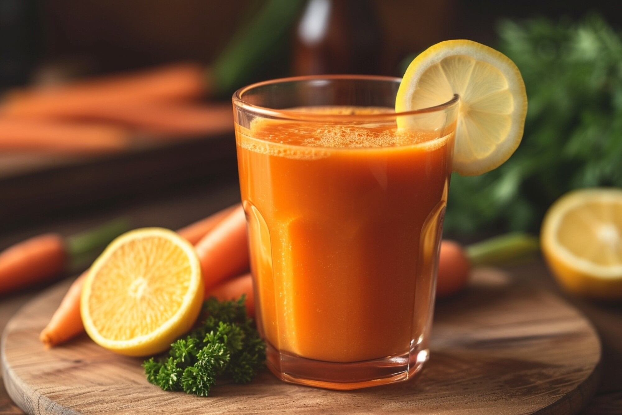 El jugo de zanahoria está repleto de nutrientes