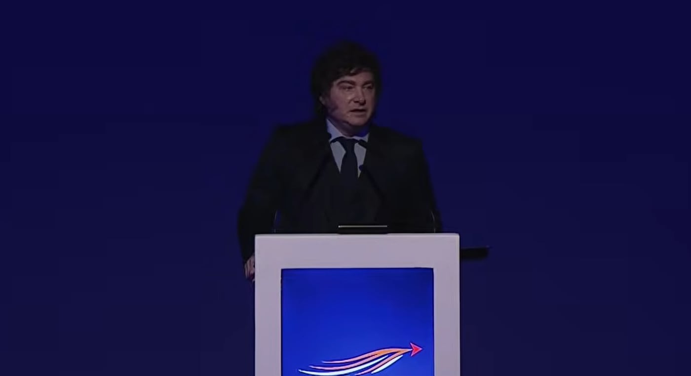 Javier Milei, en el encuentro