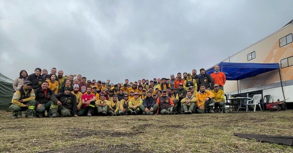 El grupo de brigadistas