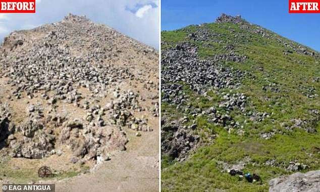 El antes y después de la isla