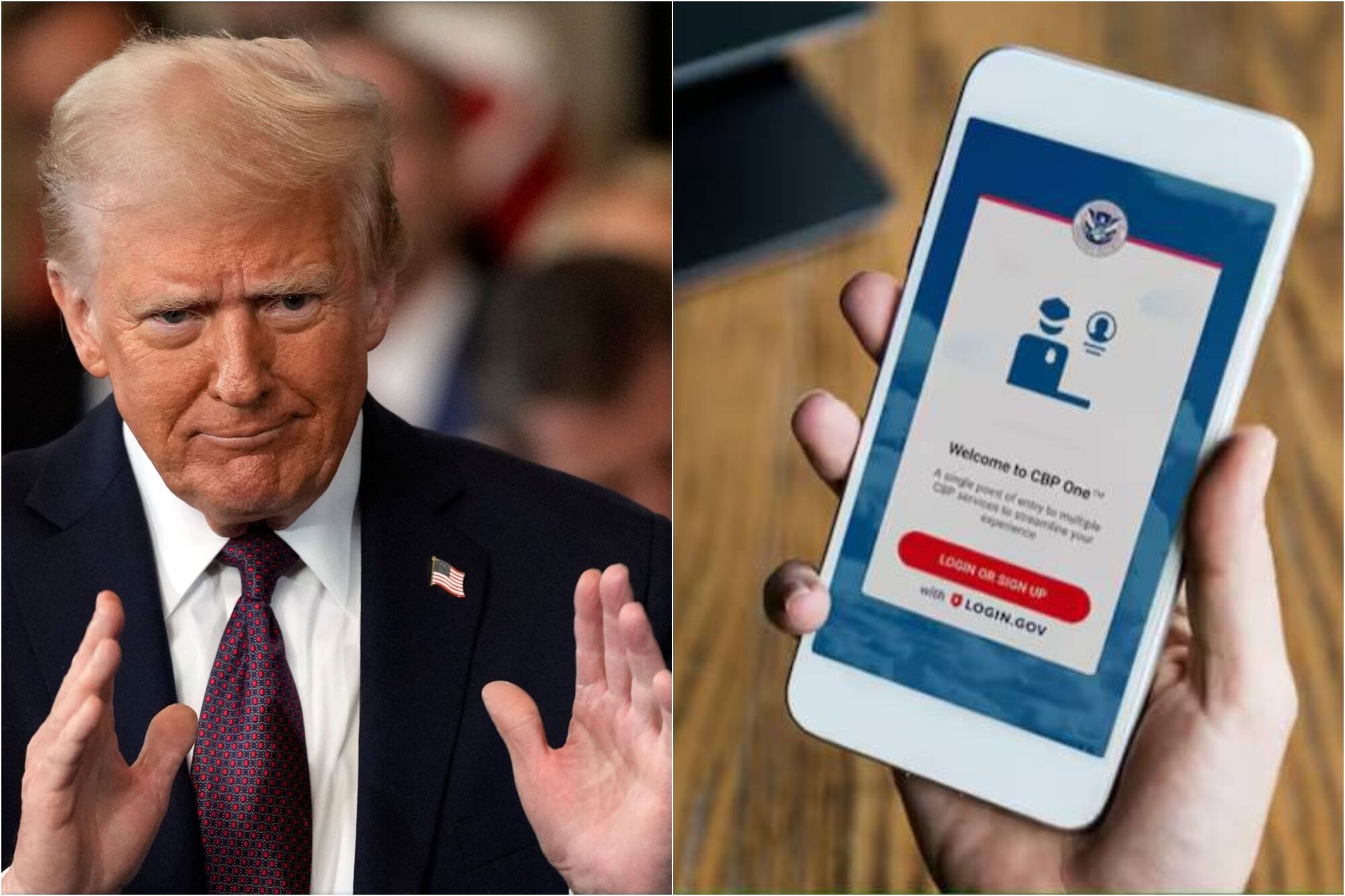 Trump cumplió con su promesa de campaña y eliminó inmediatamente el servicio de CBP One