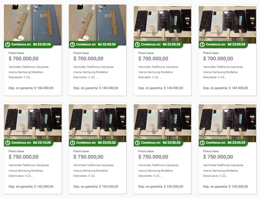 Los celulares se pueden adquirir desde los $700.000