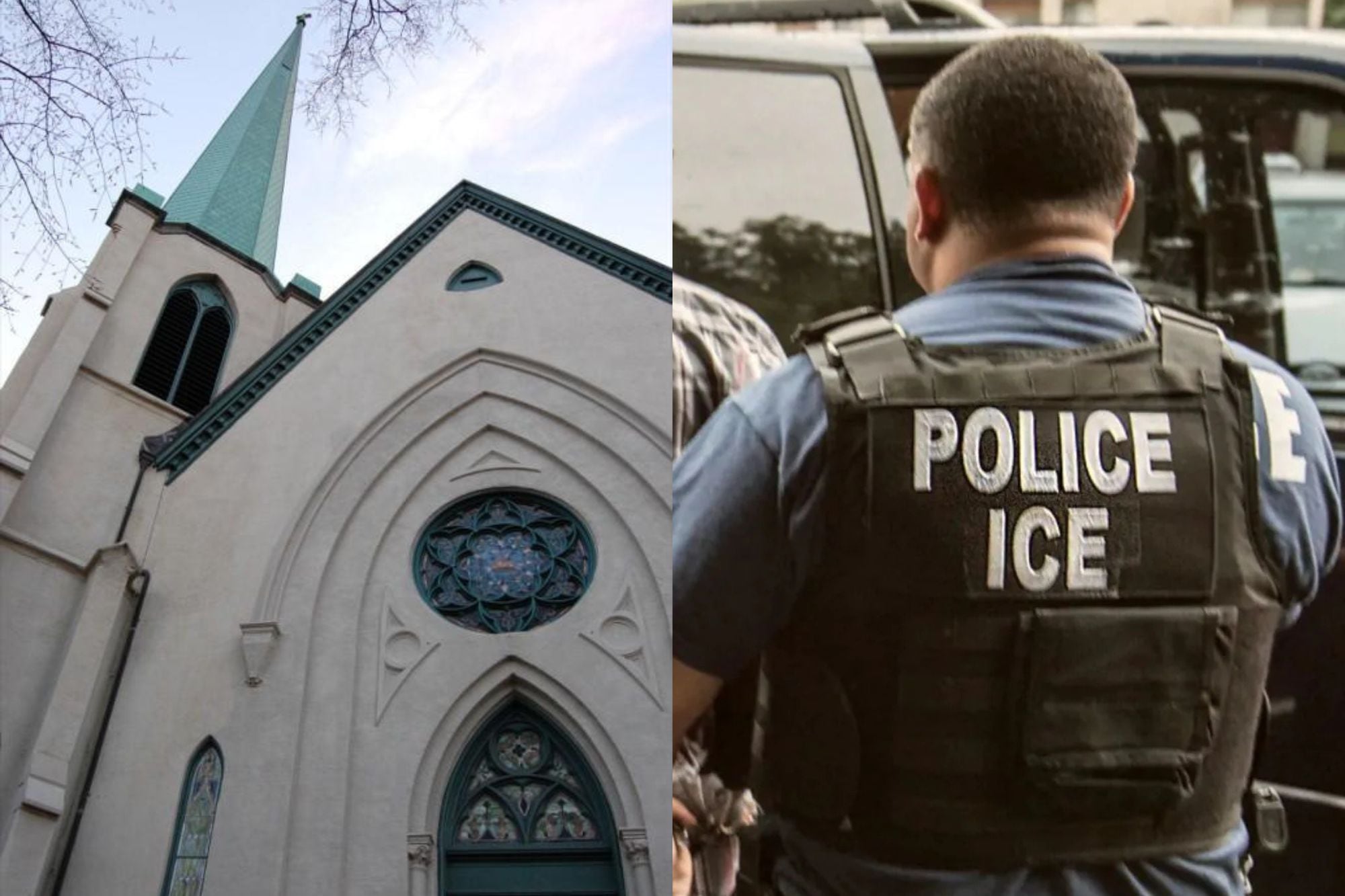 El pesebre “anti ICE” de la iglesia de Illinois que acapara la atención con su mensaje a favor de los migrantes