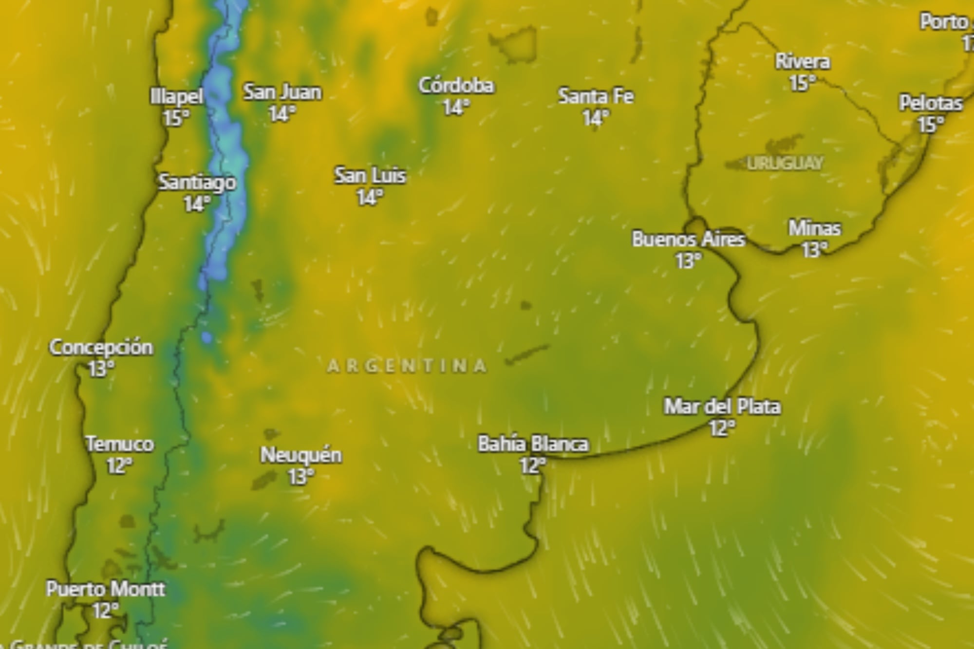 Avanza un potente anticiclón que traerá 48 horas temperaturas muy bajas, inestabilidad y humedad: las zonas afectadas