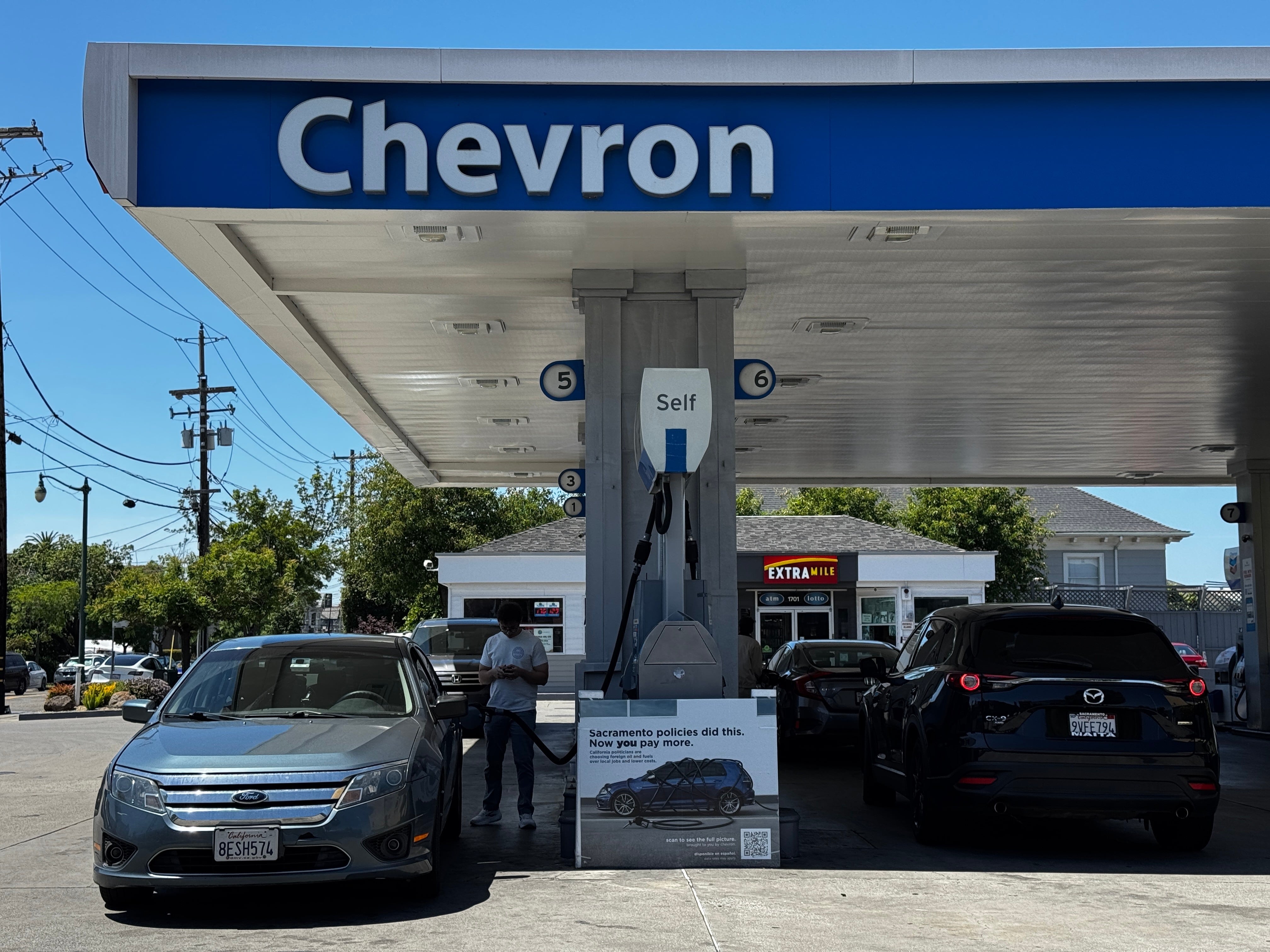 Una estación de servicio de la petrolera Chevron. La empresa ha sido la única de las grandes petroleras estadounidenses que se mantuvo presente en Venezuela.