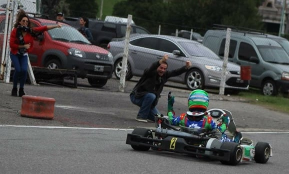 Franco Colapinto comenzó a presentarse en torneos internacionales de karting