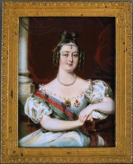 María II de Portugal se convirtió en reina a sus siete años (Foto: Pinterest)