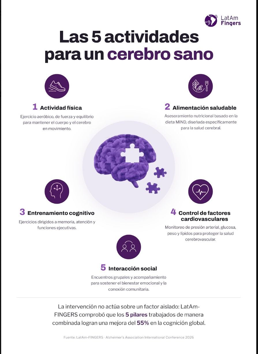 Los participantes que recibieron la intervención multidominio mostraron mejoras en la memoria, la atención y las funciones ejecutivas