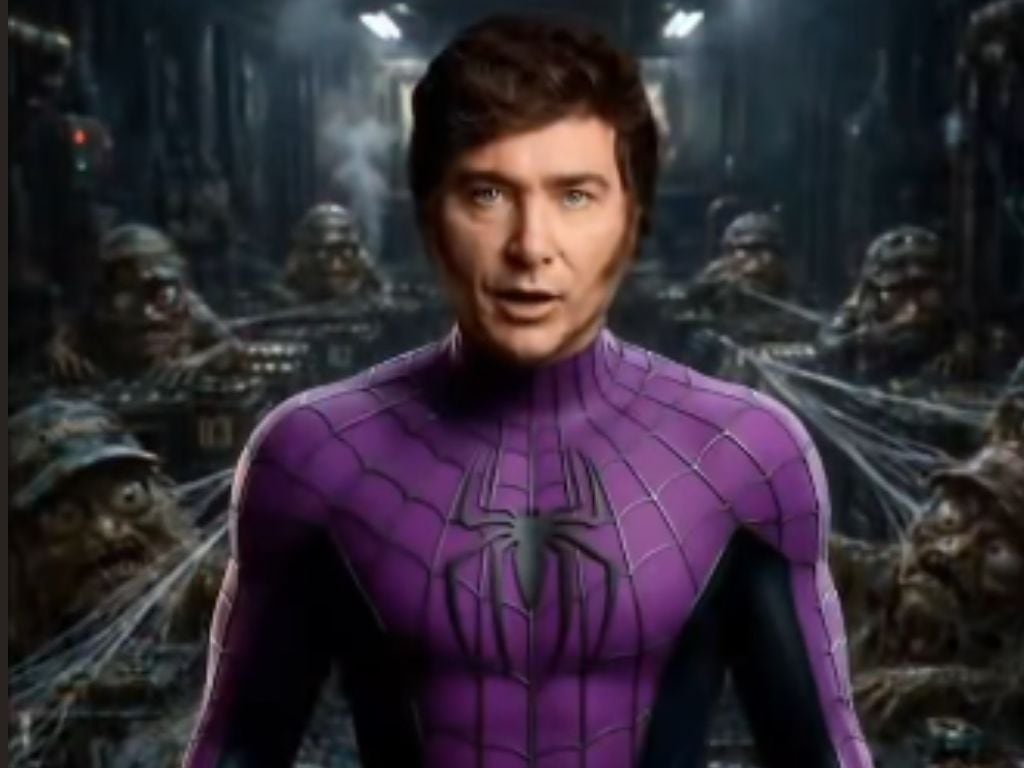 Milei publicó un video con IA disfrazado de Spider-Man para hablar sobre la reforma de la Carta Orgánica