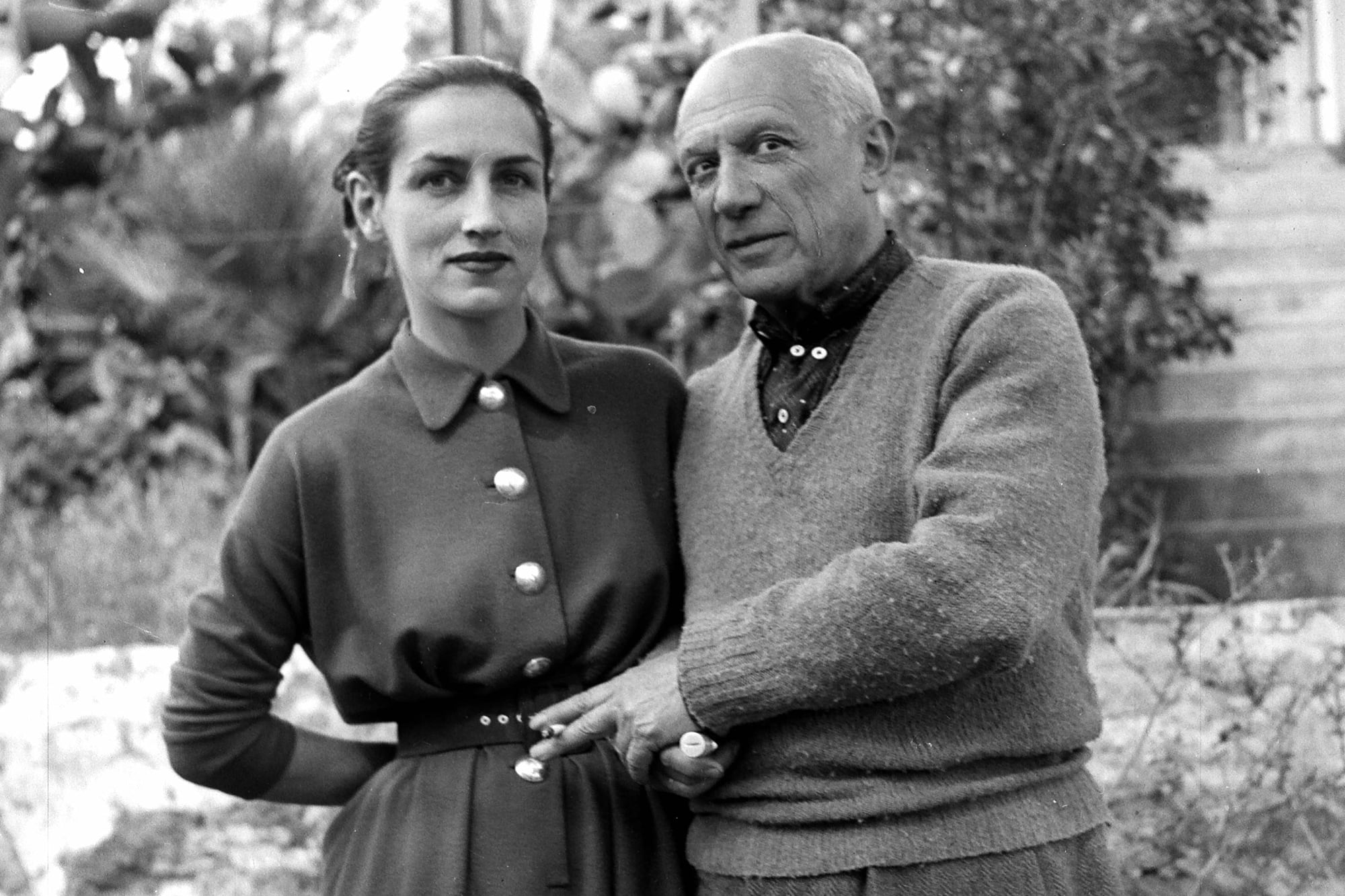 Pablo Picasso y Francoise Gillot, 1952 (Foto: Getty Images)