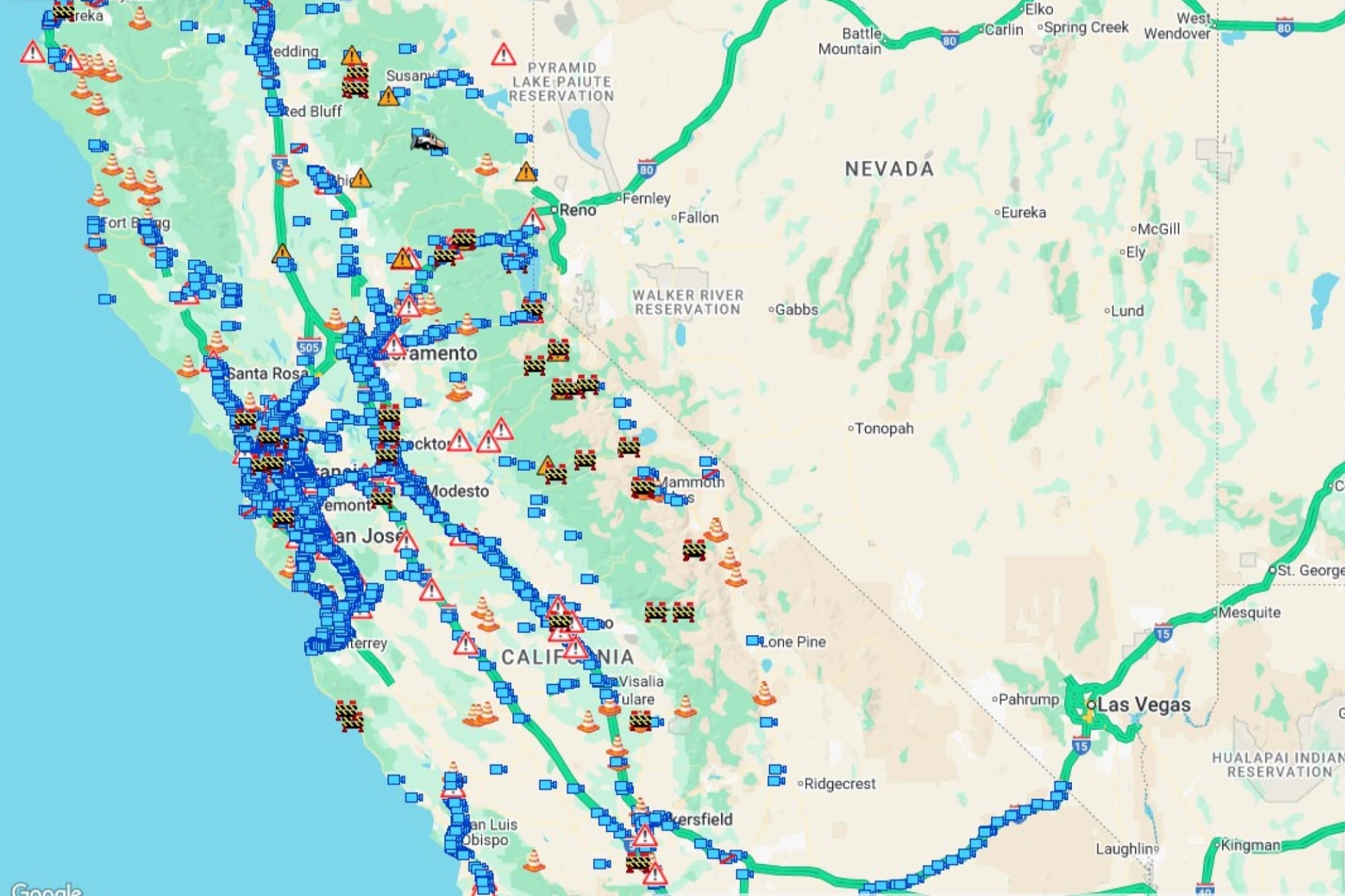 Mapa interactivo: cómo seguir en vivo el estado de las carreteras en California y evitar demoras en Thanksgiving