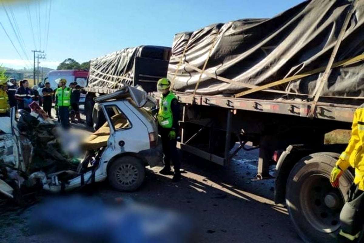 Dos argentinos murieron en un choque entre un camión y un auto en Brasil
