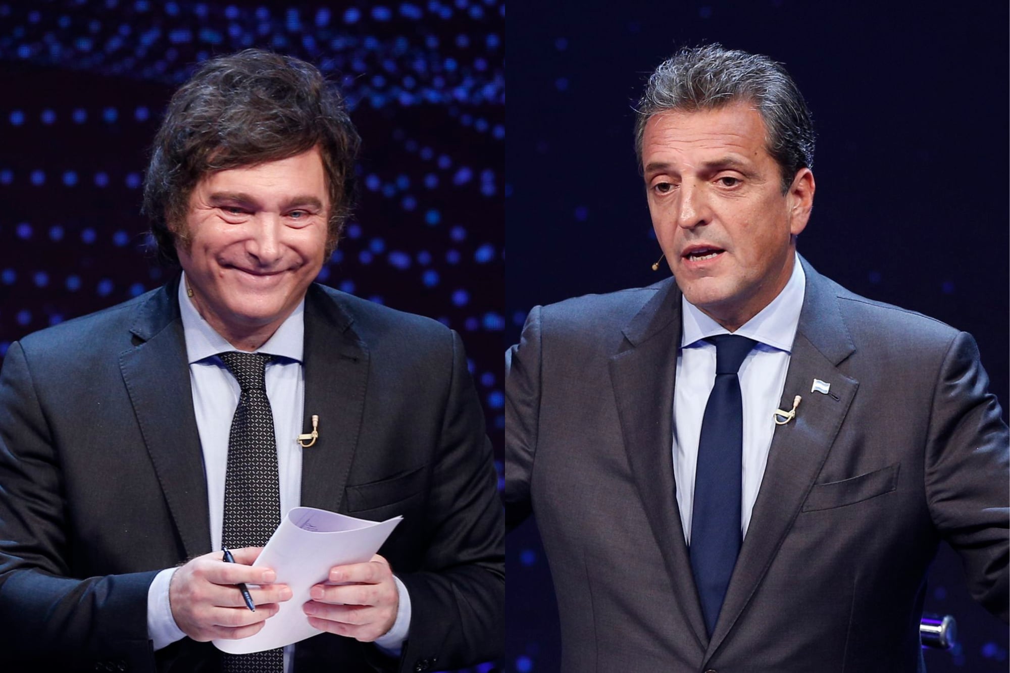Javier Milei y Sergio Massa protagonizaron un cruce por la cuestión Malvinas en el debate previo al balotaje presidencial de 2023