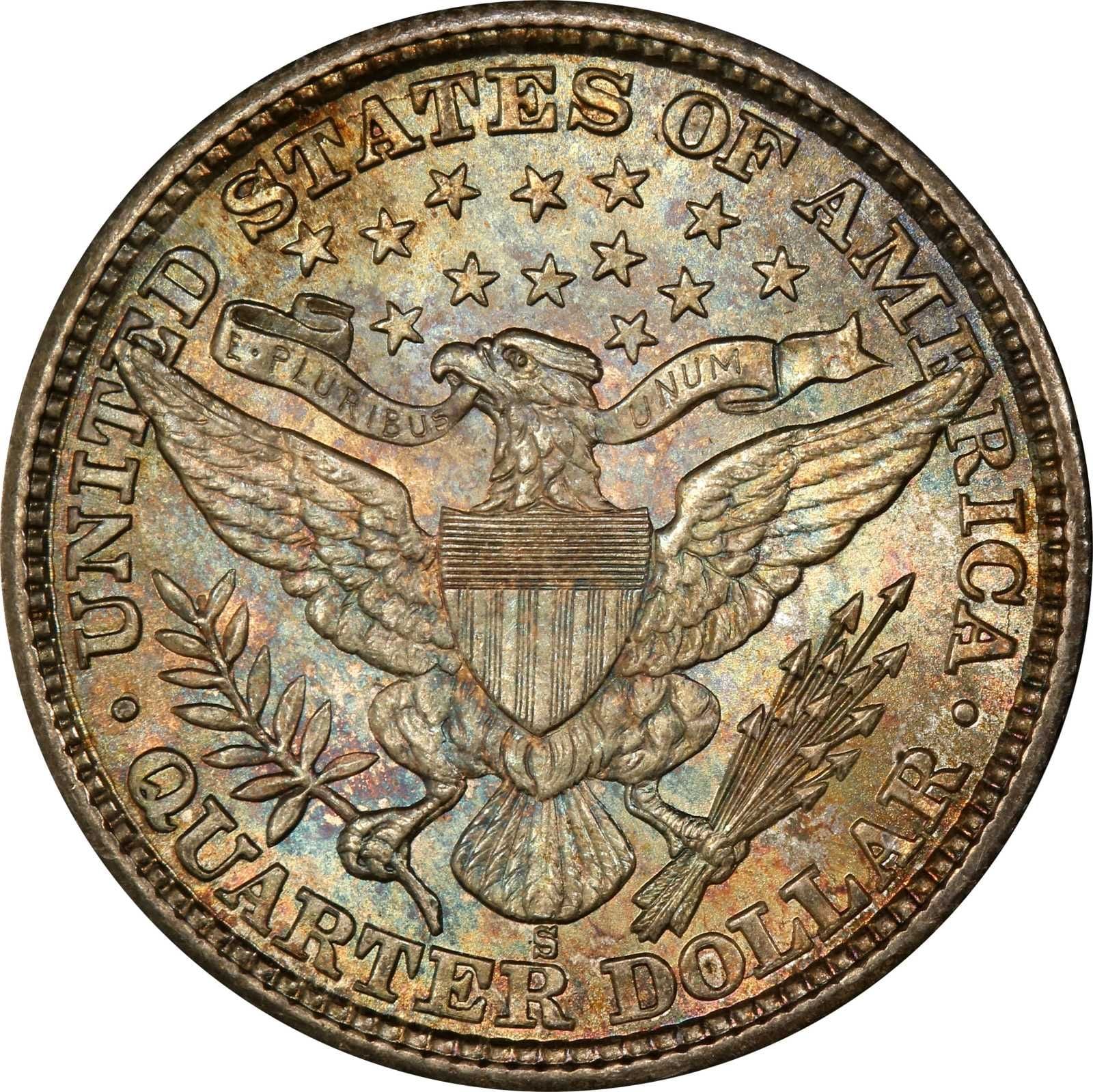 Barber 1892-S: cómo reconocer el cuarto de dólar que puede valer hasta US$50.000 en EE.UU. 7 La marca de ceca