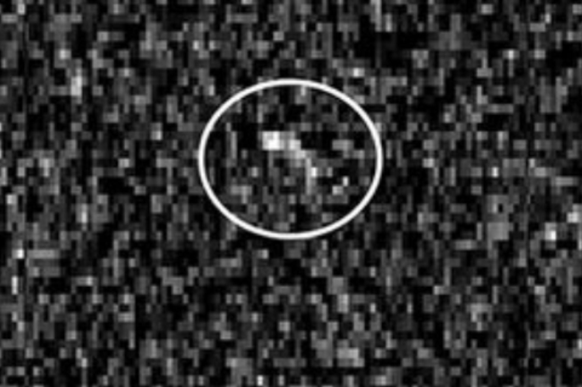 La única imagen real de Apophis fue tomada en marzo de 2021 por antenas de radio y cuando estaba a 17 millones de kilómetros de la Tierra