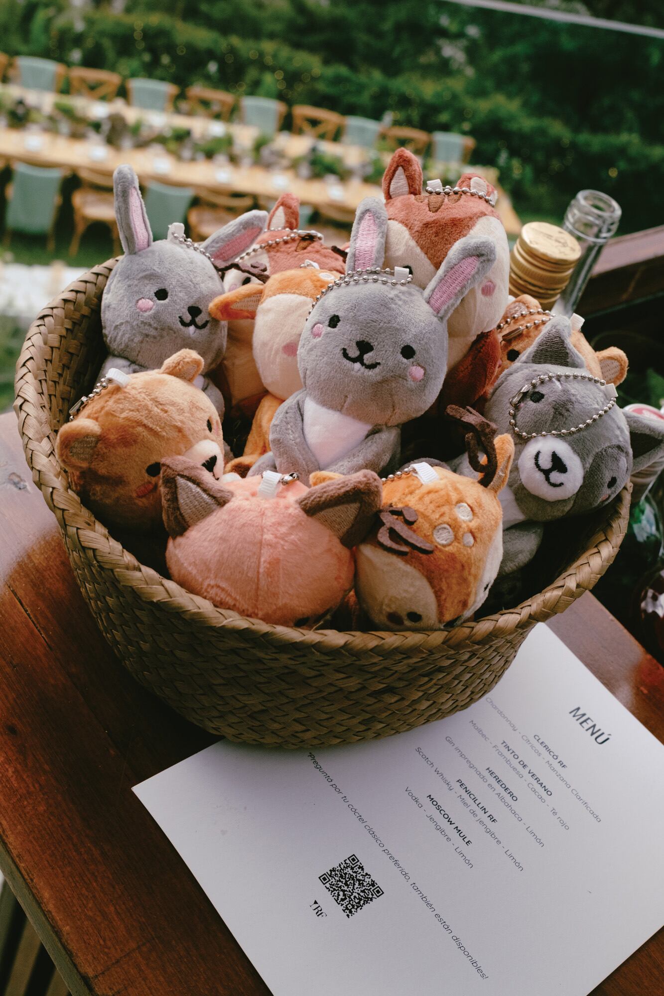 La temática del bosque encantado atravesó cada uno de los detalles de la ambientación