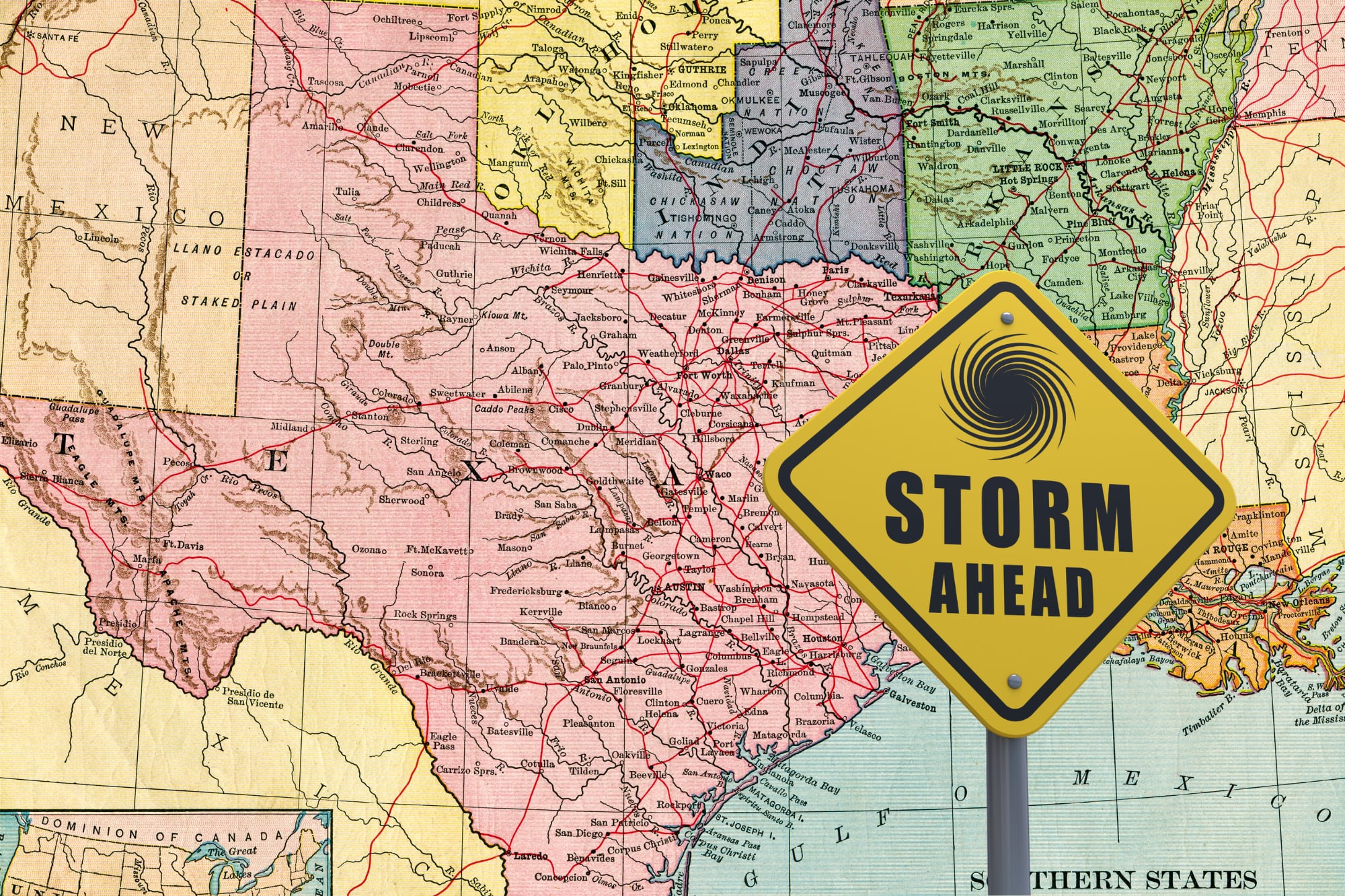 El fenómeno que se espera en las próximas horas y que instalará tormentas severas en Texas