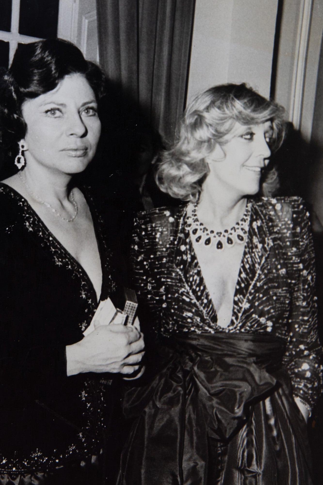 Con la princesa Soraya de Irán en una fiesta en París